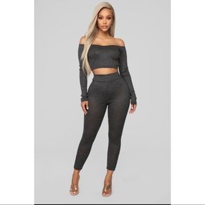 Matching top and bottom jogger set